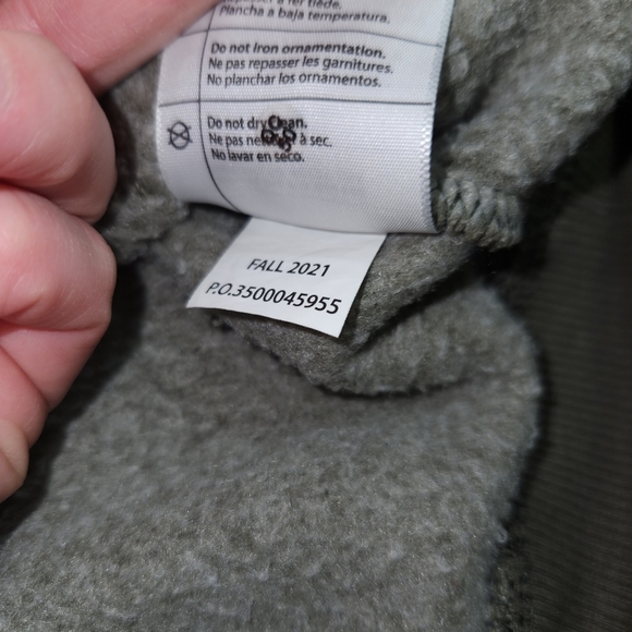 Carhartt Relaxed Fit Army Green Sage, With Logo, Women's Size Xs, Thick Warm - Picture 10 of 10